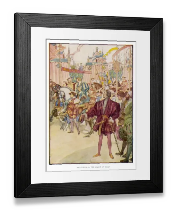 Framed Print : Field / Cloth / Gold Framed Print : Field / Cloth / Gold