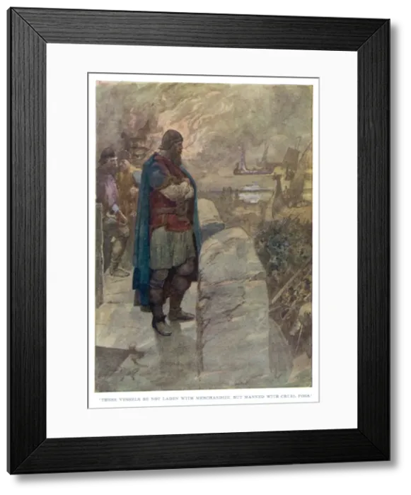 Framed Print : Vikings Raid France Framed Print : Vikings Raid France