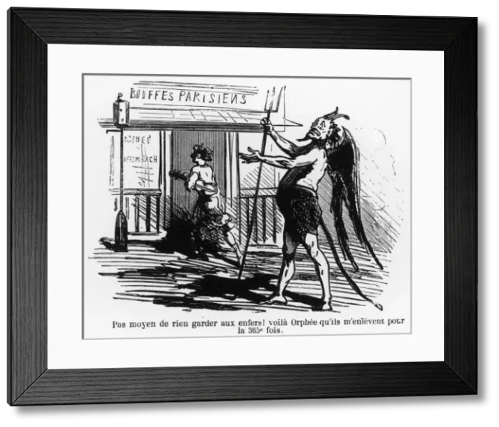 Framed Print : Offenbach / Orphee / Satire Framed Print : Offenbach / Orphee / Satire