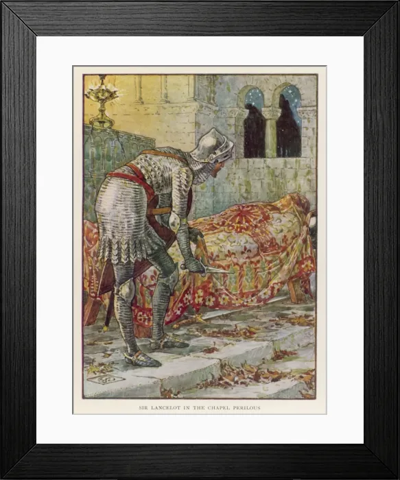 Framed Print : Lancelot in Chapel Framed Print : Lancelot in Chapel