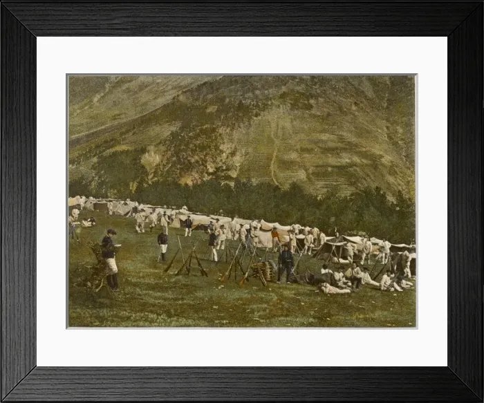 Framed Print : French En Bivouac Framed Print : French En Bivouac