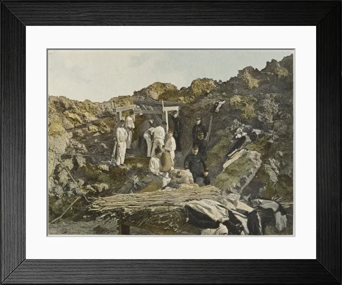 Framed Print : French Laying Mines Framed Print : French Laying Mines