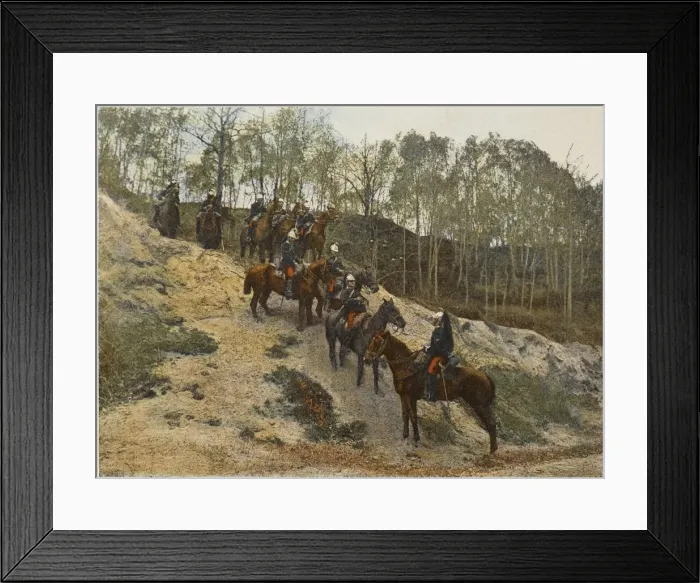 Framed Print : French Cavalry Patrol Framed Print : French Cavalry Patrol
