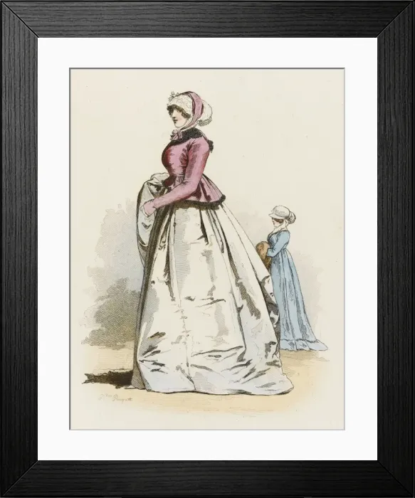 Framed Print : Englishwomen 1800 Framed Print : Englishwomen 1800