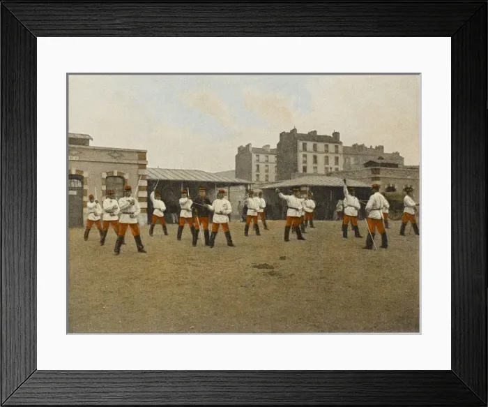 Framed Print : French Sabre Practice Framed Print : French Sabre Practice