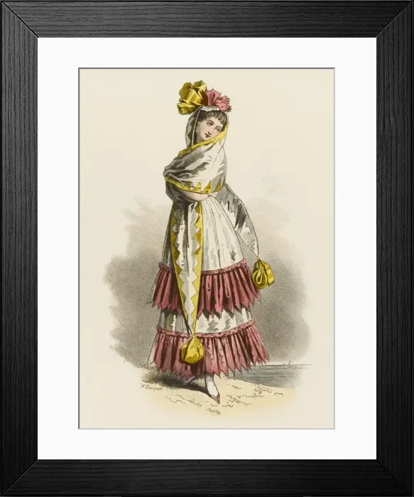 Framed Print : Young Woman of Cadiz Framed Print : Young Woman of Cadiz