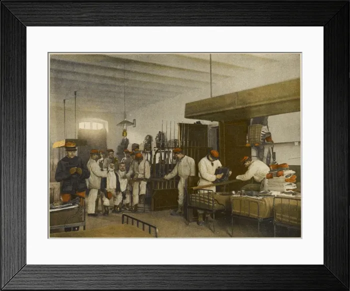 Framed Print : Men in Barracks Framed Print : Men in Barracks