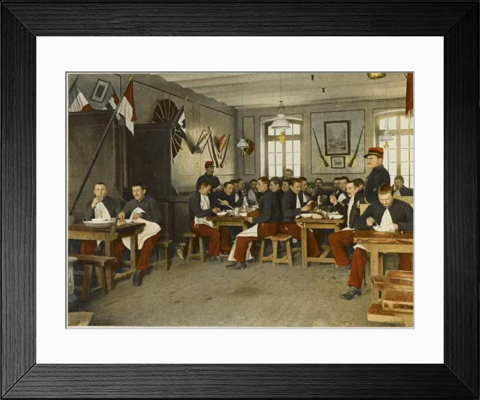 Framed Print : Mealtime in Barracks Framed Print : Mealtime in Barracks