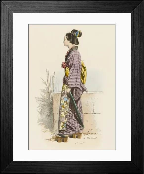 Framed Print : Japanese Woman Framed Print : Japanese Woman