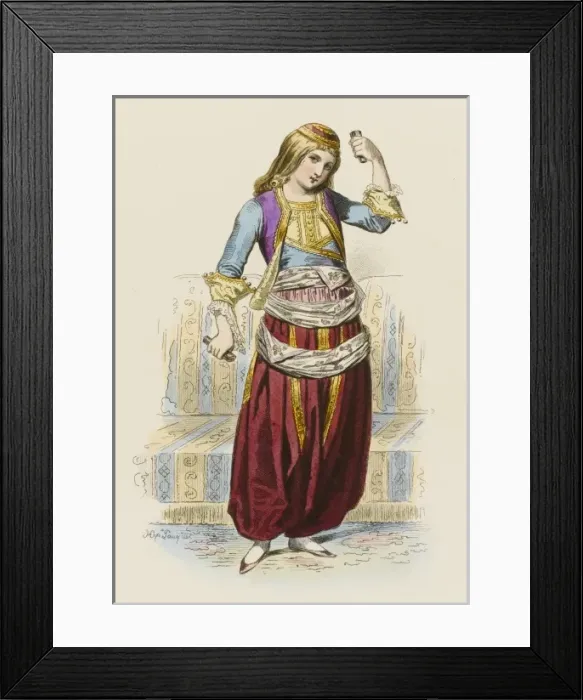 Framed Print : Greek Dancing Girl Framed Print : Greek Dancing Girl