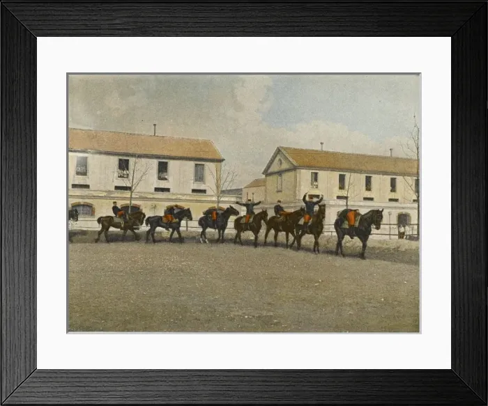 Framed Print : French Cavalry Training Framed Print : French Cavalry Training