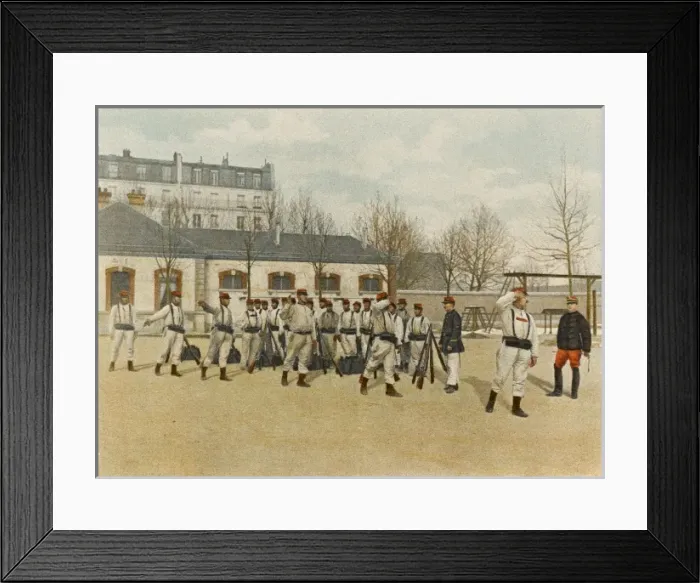 Framed Print : French Taught to Salute Framed Print : French Taught to Salute
