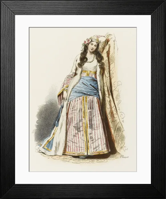 Framed Print : Greek Girl 1825 Framed Print : Greek Girl 1825