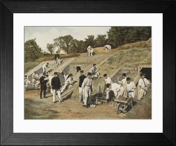 Framed Print : French Defensive Mines Framed Print : French Defensive Mines