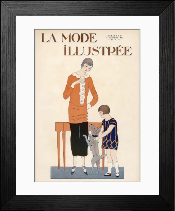 Framed Print : Mother, Child & Dog 1921 Framed Print : Mother, Child & Dog 1921