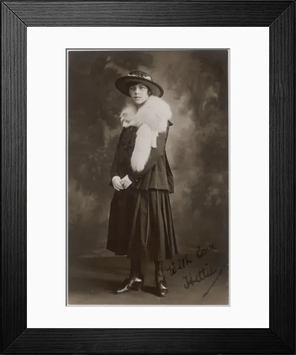 Framed Print : Fox Fur Stole C. 1917 Framed Print : Fox Fur Stole C. 1917