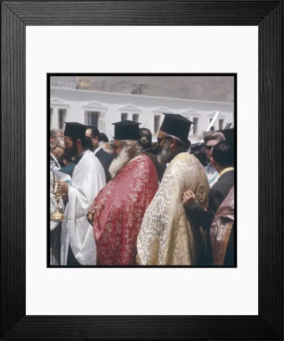 Framed Print : Greek Ortho Priests 1983 Framed Print : Greek Ortho Priests 1983