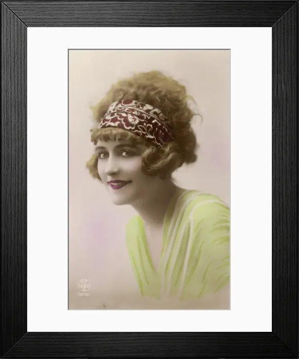 Framed Print : Big Hair of C. 1918 Framed Print : Big Hair of C. 1918