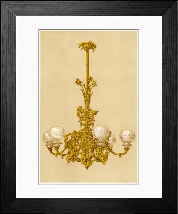 Framed Print : Chandelier, at Crys Pal Framed Print : Chandelier, at Crys Pal