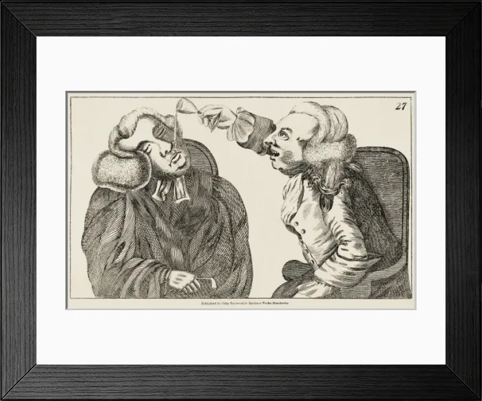 Framed Print : Two Drunks (Bobbin) Framed Print : Two Drunks (Bobbin)