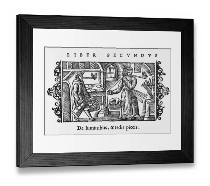 Framed Print : Fir-Twig Used as Torch Framed Print : Fir-Twig Used as Torch