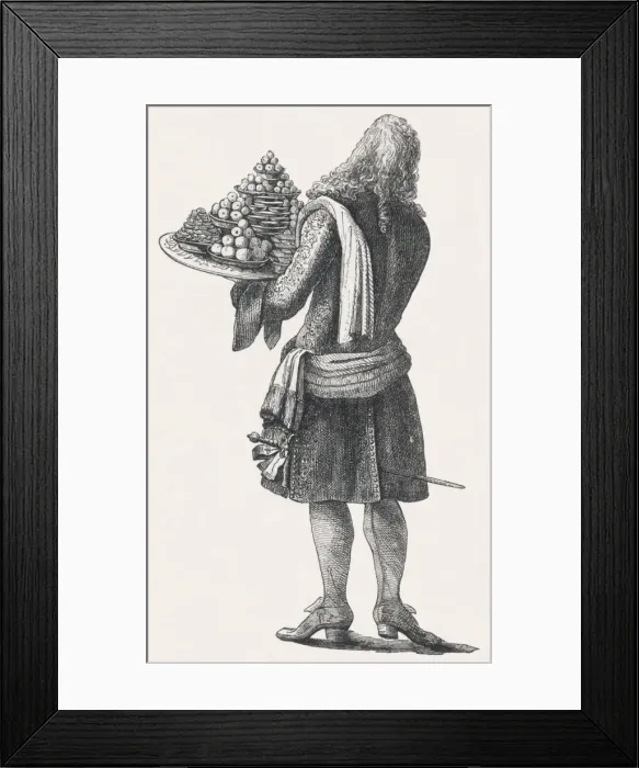 Framed Print : Waiter with Pastries Framed Print : Waiter with Pastries