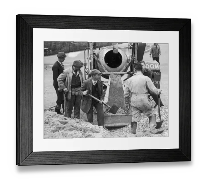 Framed Print : Mixing Concrete Framed Print : Mixing Concrete