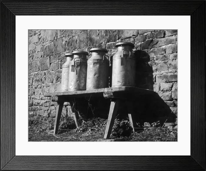 Framed Print : Milk Churns Framed Print : Milk Churns