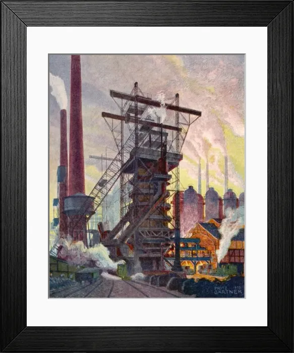 Framed Print : Blast Furnace / Germany Framed Print : Blast Furnace / Germany