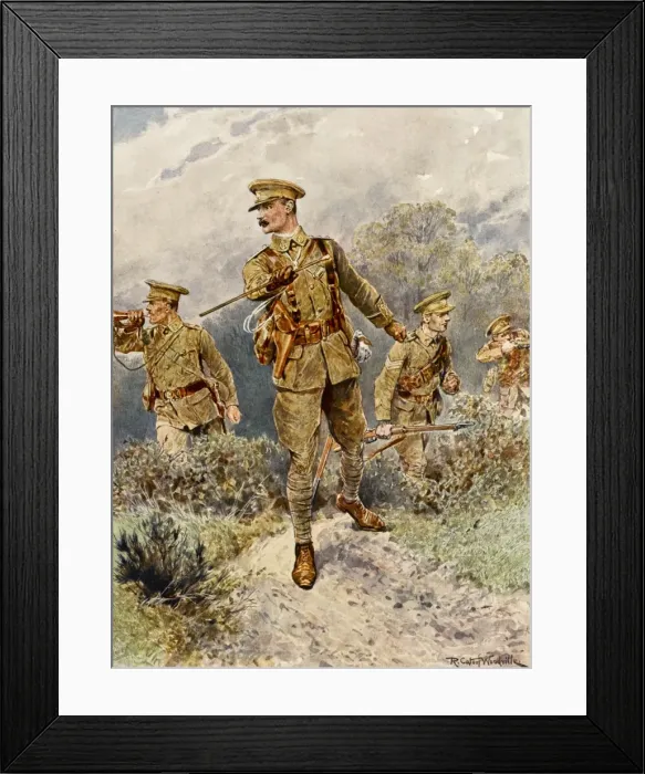 Framed Print : Infantry Skirmishing Framed Print : Infantry Skirmishing