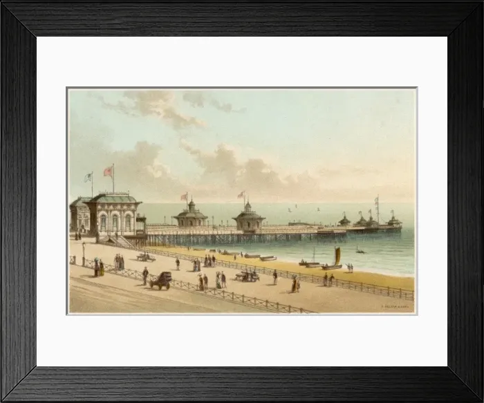 Framed Print : Brighton / West Pier 1880 Framed Print : Brighton / West Pier 1880