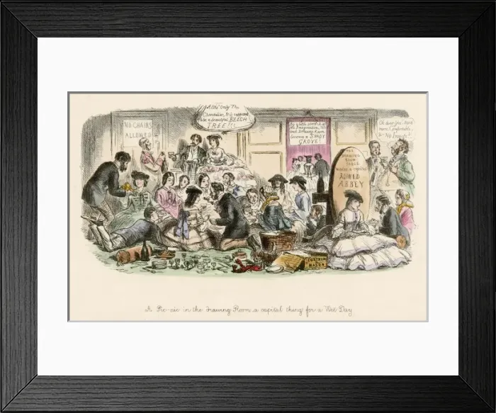 Framed Print : Picnicking at Home Framed Print : Picnicking at Home