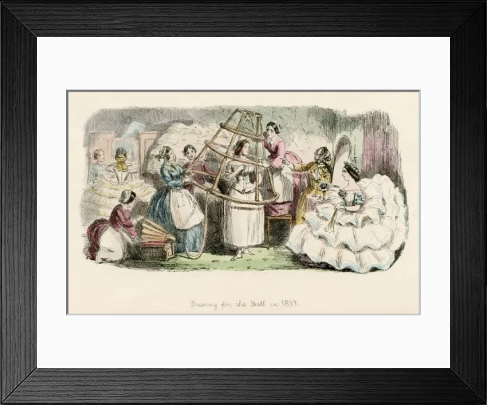 Framed Print : Dressing in 1857 Framed Print : Dressing in 1857