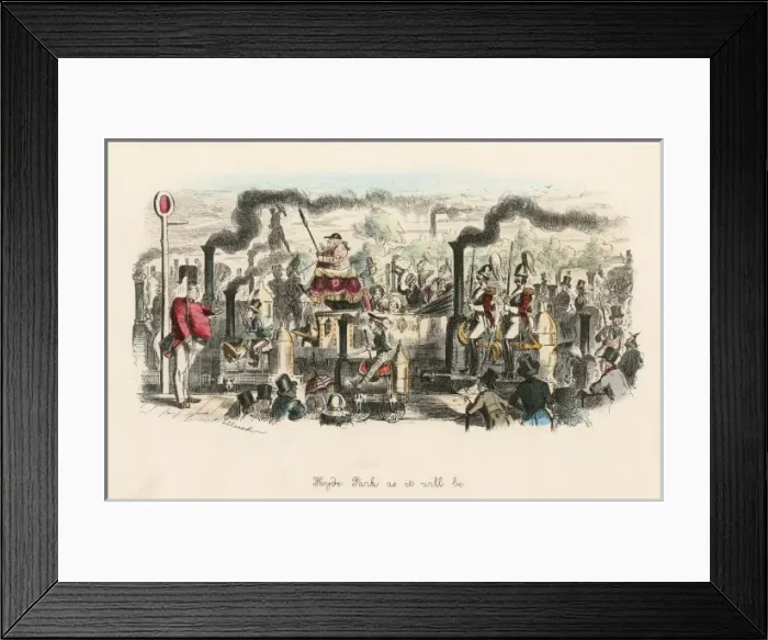Framed Print : Hyde Park Steamed Up Framed Print : Hyde Park Steamed Up
