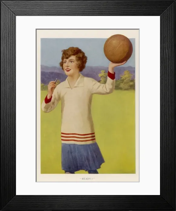 Framed Print : Football for Girls Framed Print : Football for Girls