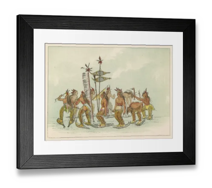 Framed Print : Racial / Snow Shoe Dance Framed Print : Racial / Snow Shoe Dance