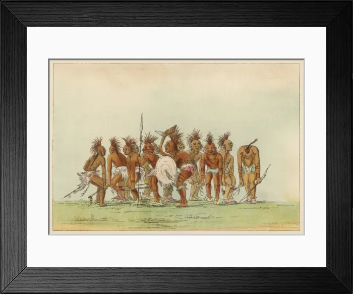 Framed Print : Racial / Sacs-Fox Dance Framed Print : Racial / Sacs-Fox Dance