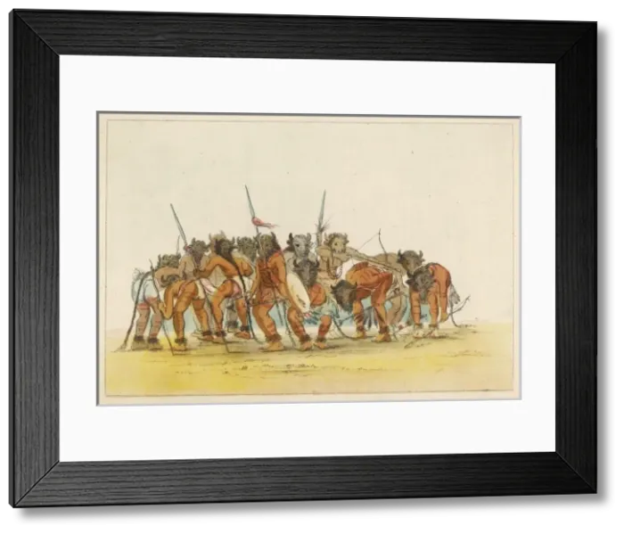 Framed Print : Racial / Buffalo Dance Framed Print : Racial / Buffalo Dance