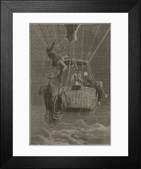 Framed Print : Glaisher Coxwell Balloon Framed Print : Glaisher Coxwell Balloon