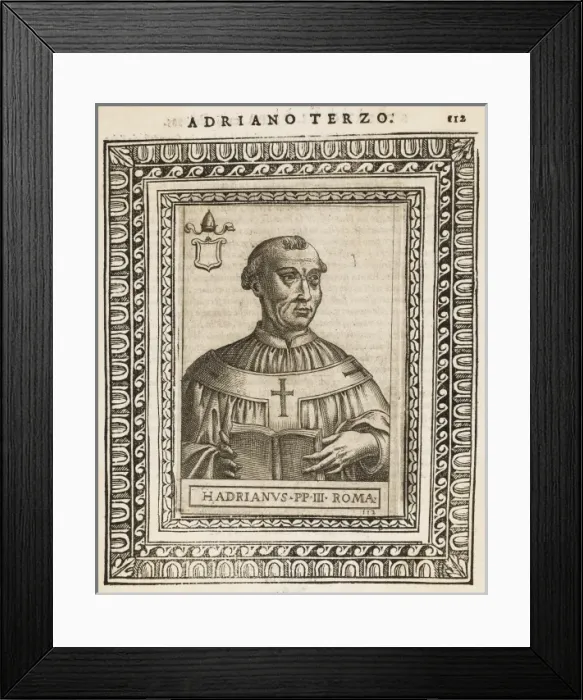 Framed Print : Pope Hadrianus III Framed Print : Pope Hadrianus III