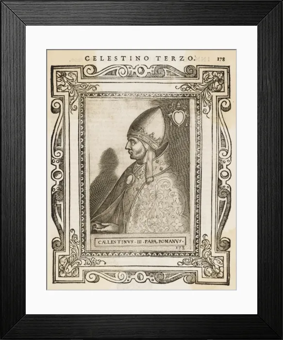 Framed Print : Pope Caelestinus III Framed Print : Pope Caelestinus III