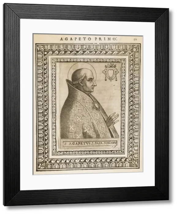 Framed Print : Pope Agapetus I Framed Print : Pope Agapetus I