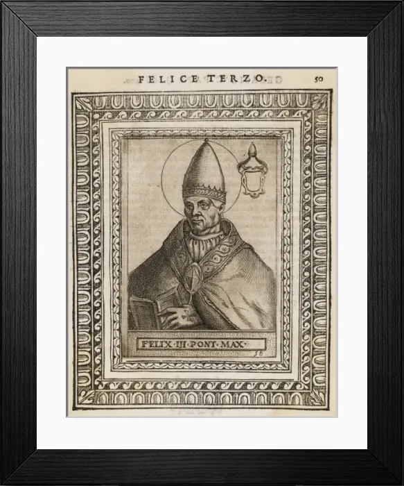 Framed Print : Pope Felix III / II Framed Print : Pope Felix III / II