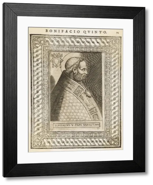 Framed Print : Pope Bonifacius V Framed Print : Pope Bonifacius V