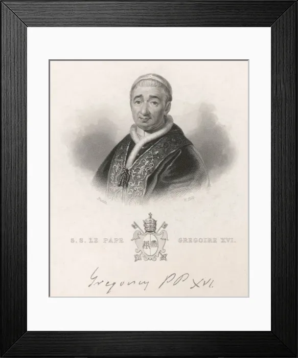 Framed Print : Pope Gregorius XVI Framed Print : Pope Gregorius XVI