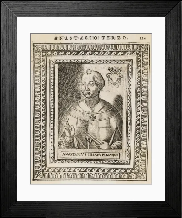 Framed Print : Pope Anastasius III Framed Print : Pope Anastasius III