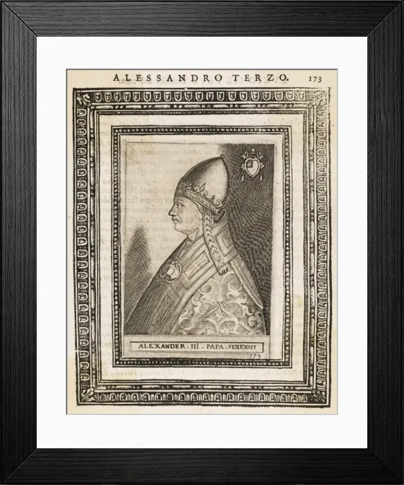 Framed Print : Pope Alexander III Framed Print : Pope Alexander III