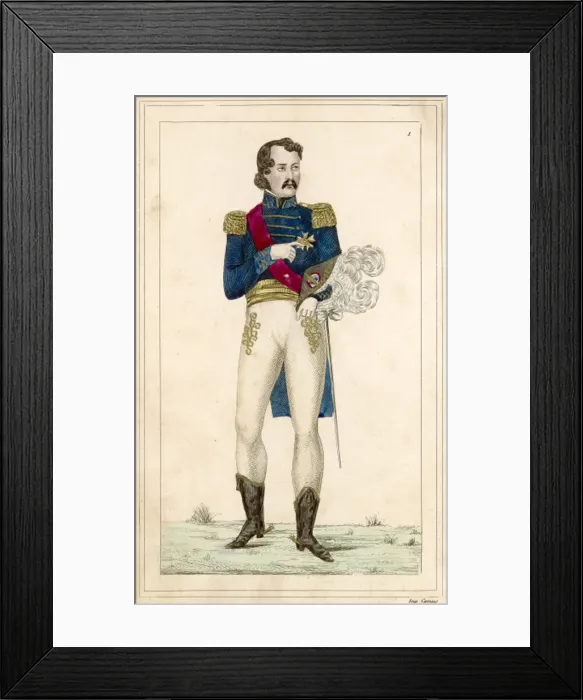 Framed Print : J Murat / Costumes Histori Framed Print : J Murat / Costumes Histori