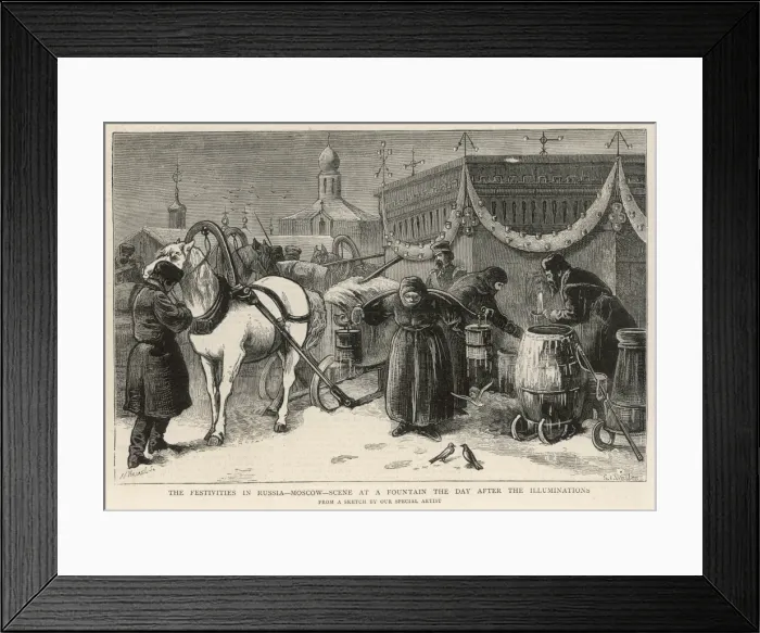 Framed Print : Social / Moscow Winter Framed Print : Social / Moscow Winter