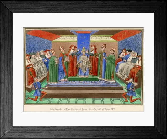 Framed Print : Bonifacius IX Crowned Framed Print : Bonifacius IX Crowned